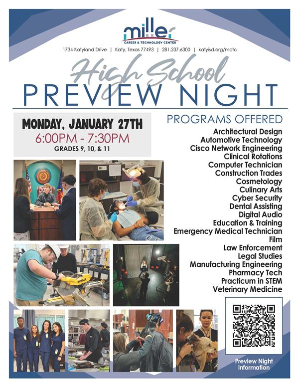 MCTC High School Preview Night 1/27/25